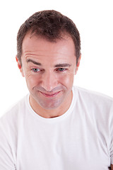 Image showing Portrait of a handsome middle-age man happy