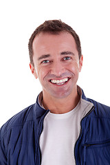 Image showing Portrait of a handsome middle-age man happy