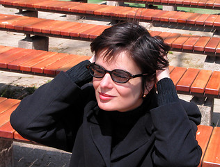 Image showing Woman in park