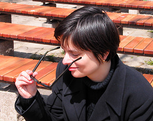 Image showing Woman with sunglasses