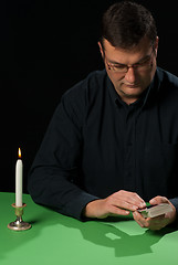 Image showing Tarot reader