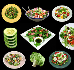 Image showing Selection Of Salads
