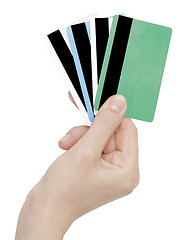 Image showing cards in a hand