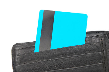 Image showing credit card in wallet