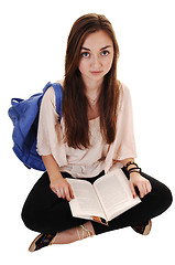 Image showing Girl reading.