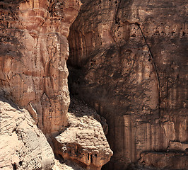 Image showing Rocks in the Timna crater, Israel.