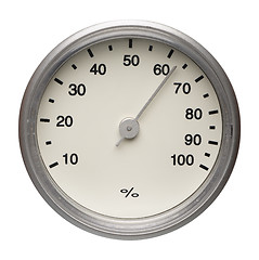 Image showing Dial of hygrometer, isolated