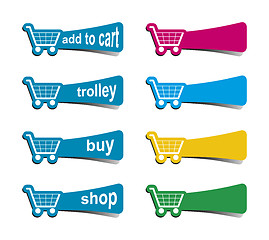 Image showing shopping icons