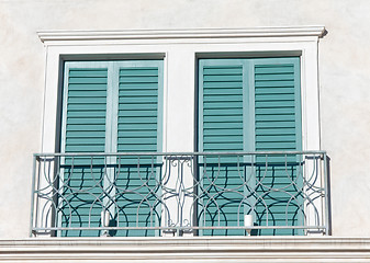 Image showing balcony window