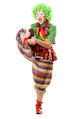 Image showing Female clown