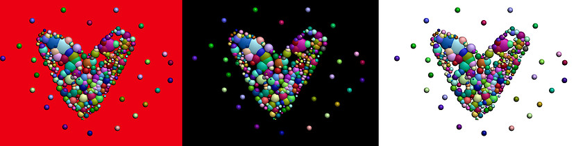 Image showing Balloon hearts