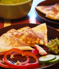 Image showing Cheese quesadilla