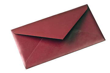 Image showing A red envelope isolated on white