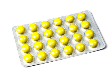 Image showing Set of pills isolated on white 