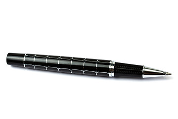 Image showing Black Ballpoint Pen Isolated On White