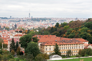 Image showing View of Prague from the top