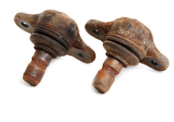 Image showing Rusty spare part of the car