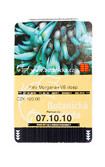 Image showing Ticket in Prague fata morgana garden