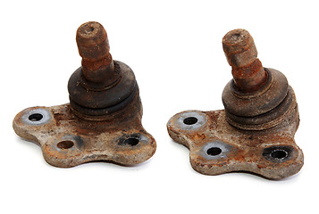 Image showing Rusty spare part of the car