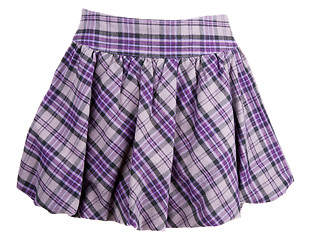 Image showing Plaid feminine skirt