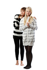 Image showing Portrait two girls