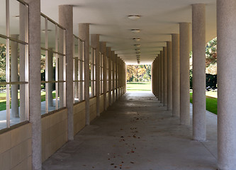Image showing Corridor of columns