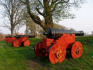 Image showing Vintage cannons