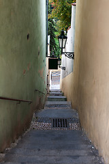 Image showing The narrow street in Prague
