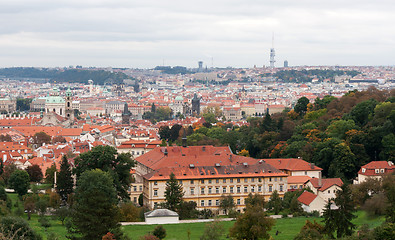 Image showing View of Prague from the top