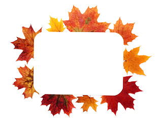 Image showing Autumn sheet by frame
