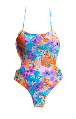 Image showing Swimsuit with a floral pattern