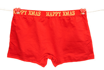 Image showing Men's red panties