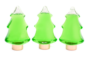 Image showing Three green shampoo