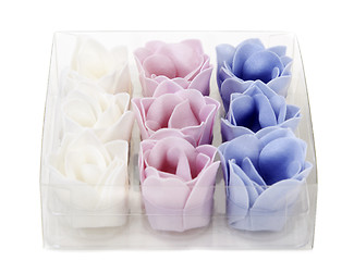 Image showing Soap in the shape of a flower