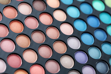 Image showing eyeshadows