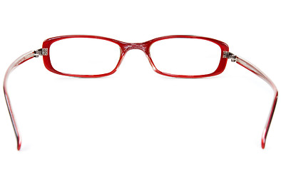 Image showing Stylish red glasses