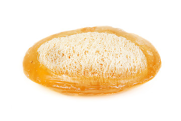 Image showing Fruit soap with washcloth