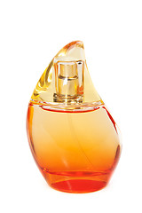 Image showing Yellow perfume bottle