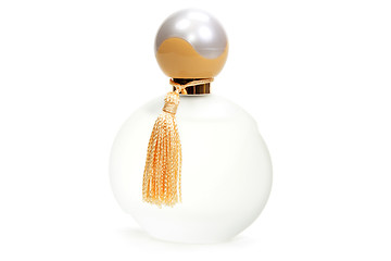 Image showing White perfume bottle