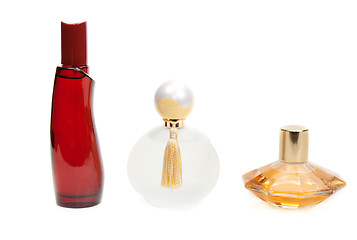 Image showing Three perfume bottle