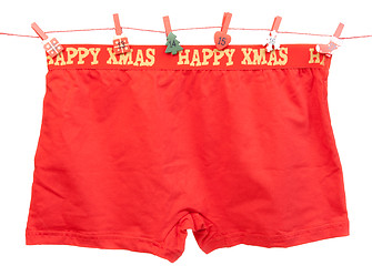 Image showing Men's red panties