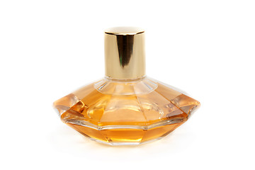 Image showing Yellow perfume bottle