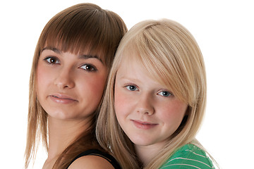 Image showing Portrait of two friends