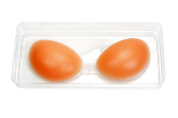 Image showing Silicone bra in a transparent box