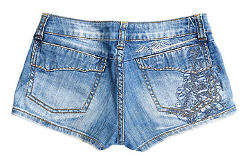 Image showing Blue jean shorts