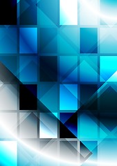 Image showing Vibrant abstraction with squares