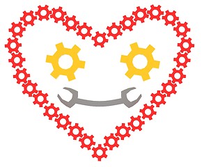 Image showing 3d mechanic heart