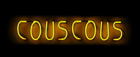 Image showing Couscous  neon sign