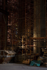 Image showing unfinished gothic cathedral Sagrada Familia in Barcelona, Spain