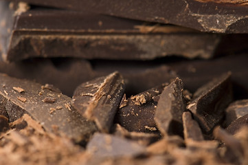 Image showing Chopped chocolate 